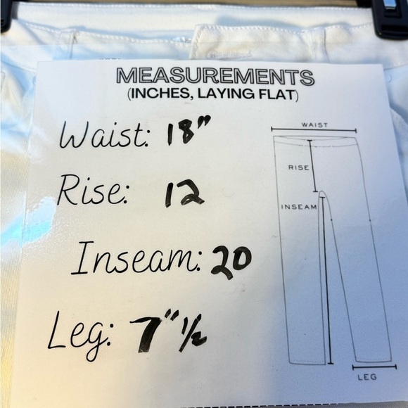 VENUS White Cropped Jeans Size 12 – Pink Embroidered Ankle Pants - Picture 7 of 7